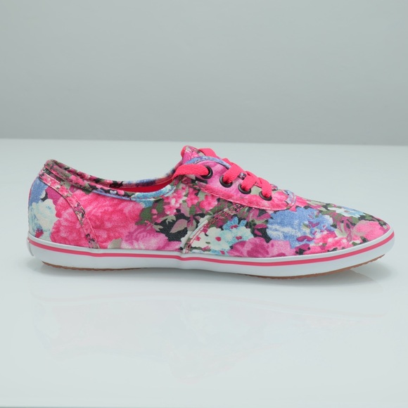 Vans Women's Floral Sneakers - Pink and Blue NWOT - Picture 10 of 16